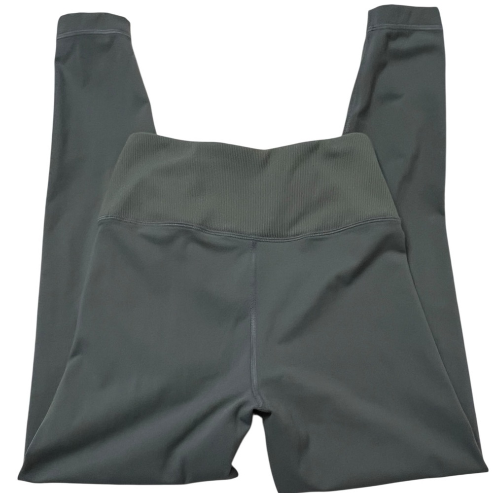 Women's 90 Degree By Reflex Green/Gray Leggings XS - Picture 2 of 4